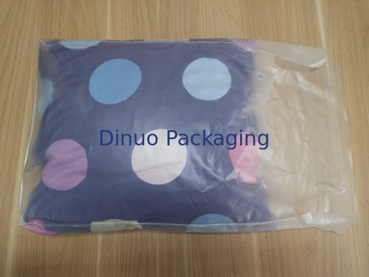 Yastık ve Dört Parçalı Takım Paket İçin Düğme ile Temizle PVC Ambalaj Torbaları