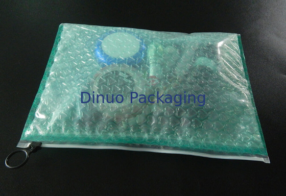 Copperplate Baskı ile Güçlü Yapıştırıcı Şeffaf Plastik Fermuar Kabarcık Çantalar