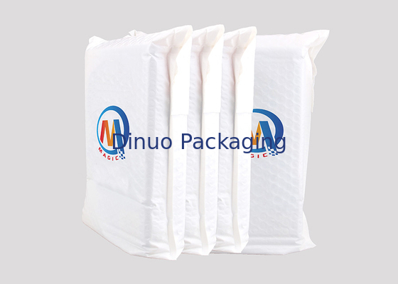 Online Alışveriş / Hızlı Teslimat İçin Beyaz Yastıklı Kabarcık Poly Mailer Zarfları