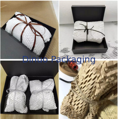 Hediye Paketleme için 80gsm Petek Kraft Kağıt 50cm * 100m