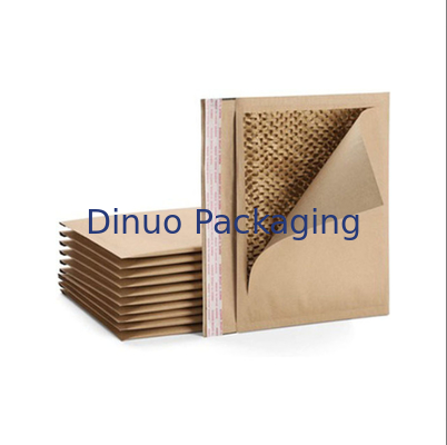 100% Kraft Kağıt Kurye Teslimat Torbası Petek Kağıt Yastık Mailer