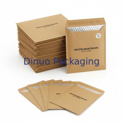 60gm ila 180gm Kraft Bubble Mailers Poly Bubble İçeride Malzeme Paketi 15 koruyucu posta zarfı İş için ideal