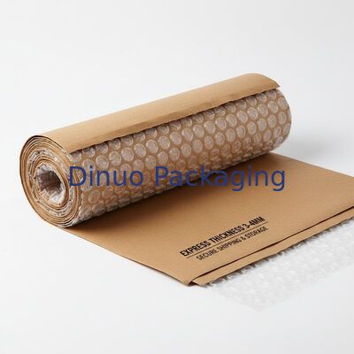 Express Kalınlığı 3 ila 4 mm Kraft Poly Bubble Wrap Koruyucu Paketleme Malzemesi Güvenli Taşıma ve Depolama için Tasarlanmıştır